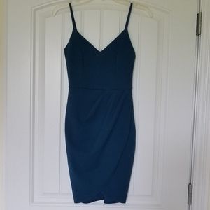 Lulu’s Forever Your Girl Teal Blue Bodycon Dress